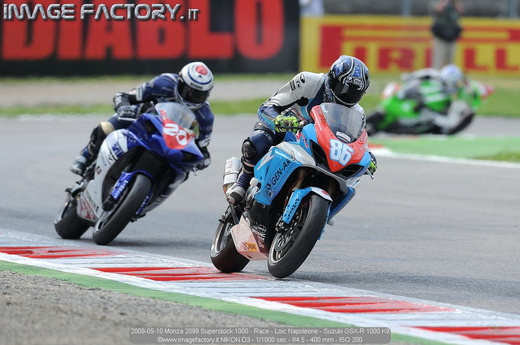 2009-05-10 Monza 2099 Superstock 1000 - Race - Loic Napoleone - Suzuki GSX-R 1000 K9